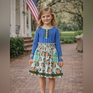 Matilda Jane Family Heirloom Dress Collab with Joanna Gaines Girl Size 6 Floral